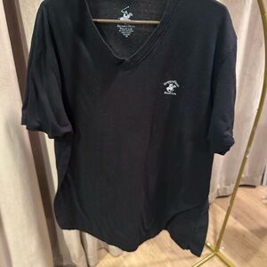 Beverly Hills Polo Club Black V-Neck Tee